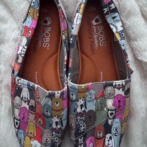 Skechers Multicolor Dog Print Slippers